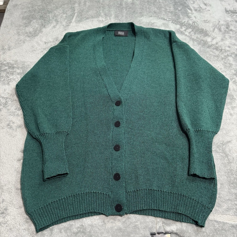 Braeda Horan Wool Longsleeve Knit Cardigan Womens M 22x27 Oversized Indie Retro